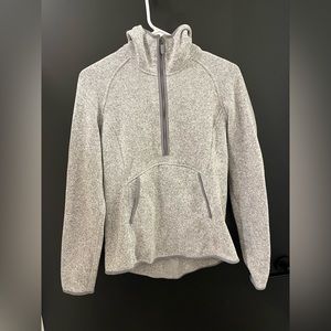 Lululemon Fleece and Thank You 3 quarter zip up hoodie